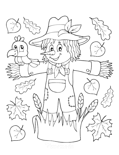 100 Autumn Fall Coloring Pages