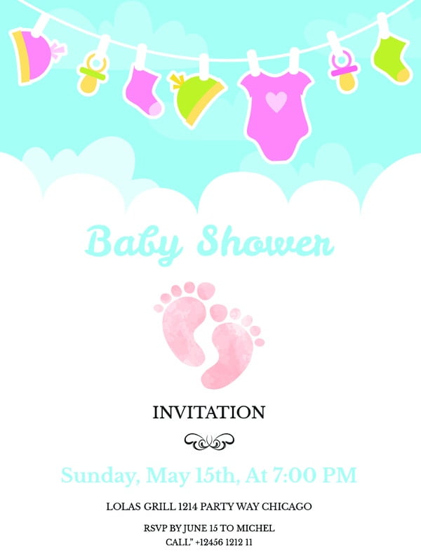 14 Free Printable Baby Shower Invitations Free Premium Templates