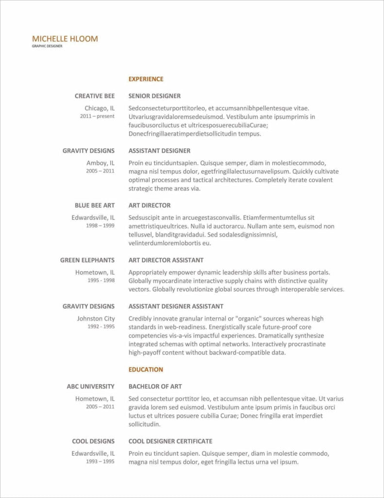 400 Free Resume Templates To Download In PDF Doc 2022 