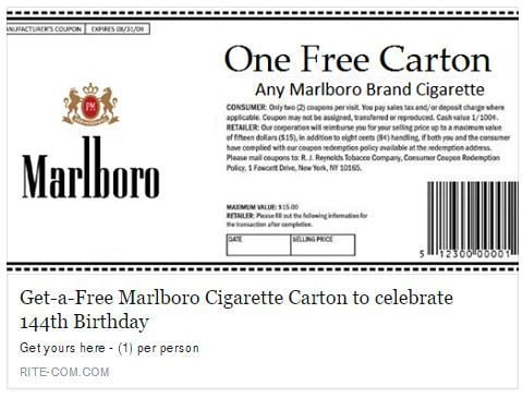 Cigarette Coupons Free Printable Free Cigarettes Free Coupons Online