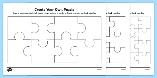 Create Your Own Puzzle Worksheet Worksheet Worksheet