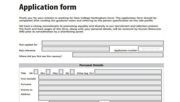 FREE 40 HR Forms In PDF