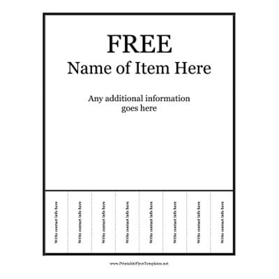 Free Printable Flyers