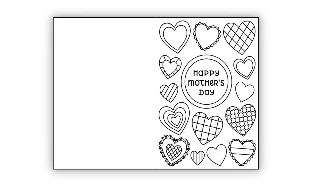 Free Printable Mother s Day Card To Colour The Craft at Home Family