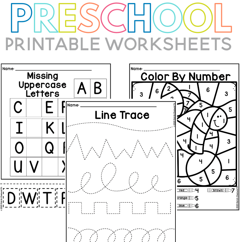 Free Printable Preschool Worksheets For Teachers Sarah Chesworth