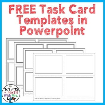 Free Printable Blank Task Cards