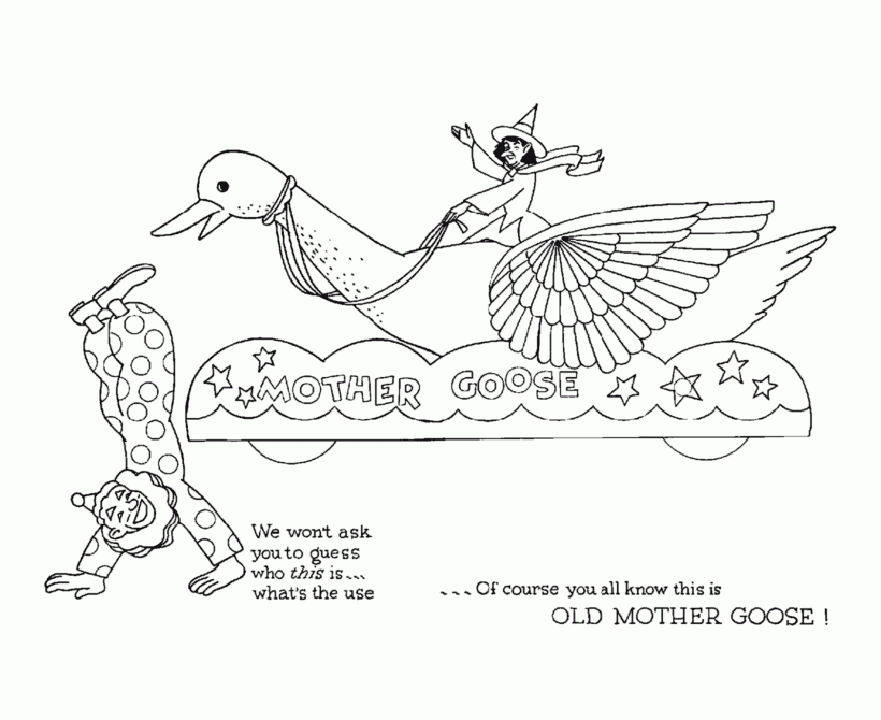 Mother Goose 3 Nursery Rhymes Coloring Page Free Printable Coloring Pages For Kids