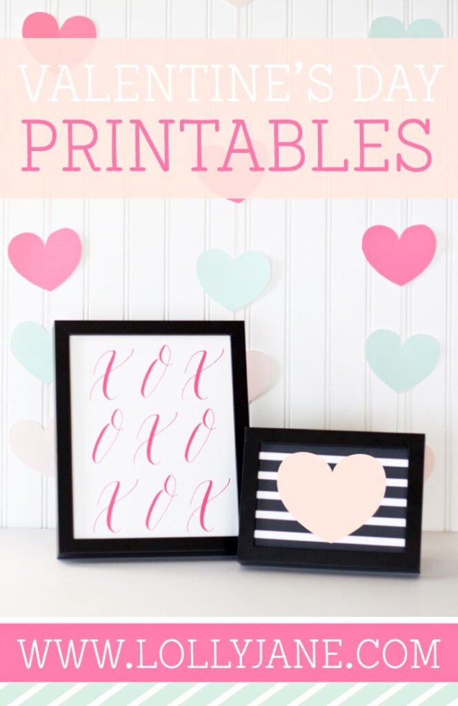 Free Printable Valentines Day Decorations