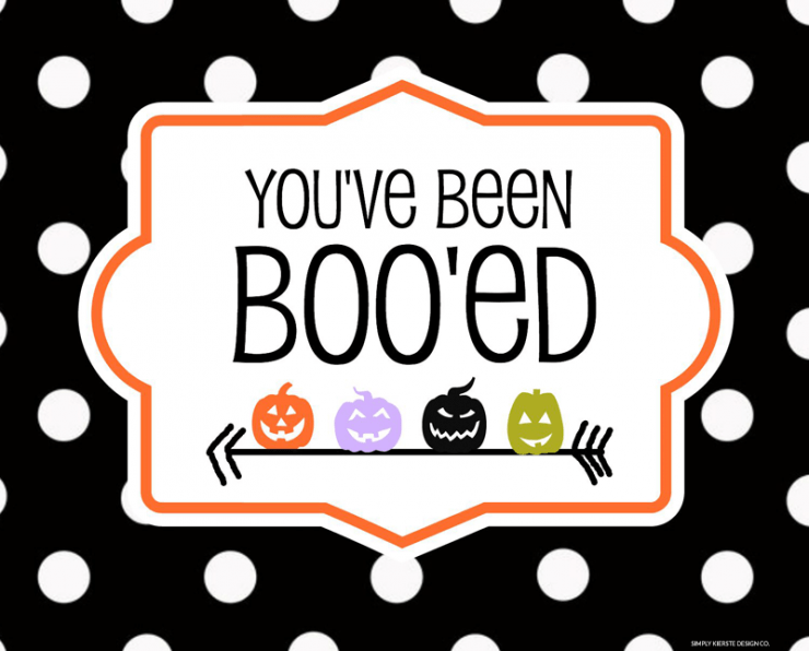 Free Printable You've Been Booed Tags