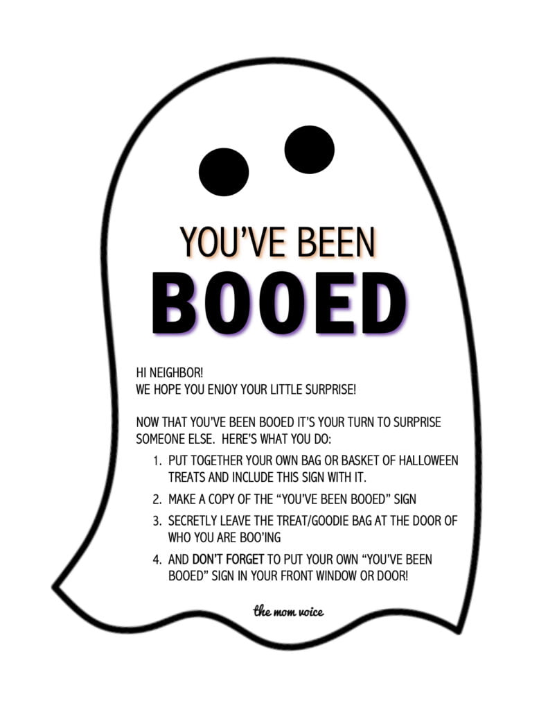 Free Printables You've Been Booed