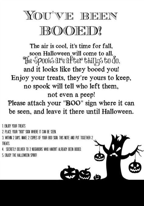 You ve Been Booed Printable You ve Been Booed Printable Halloween Traditions Halloween Prints