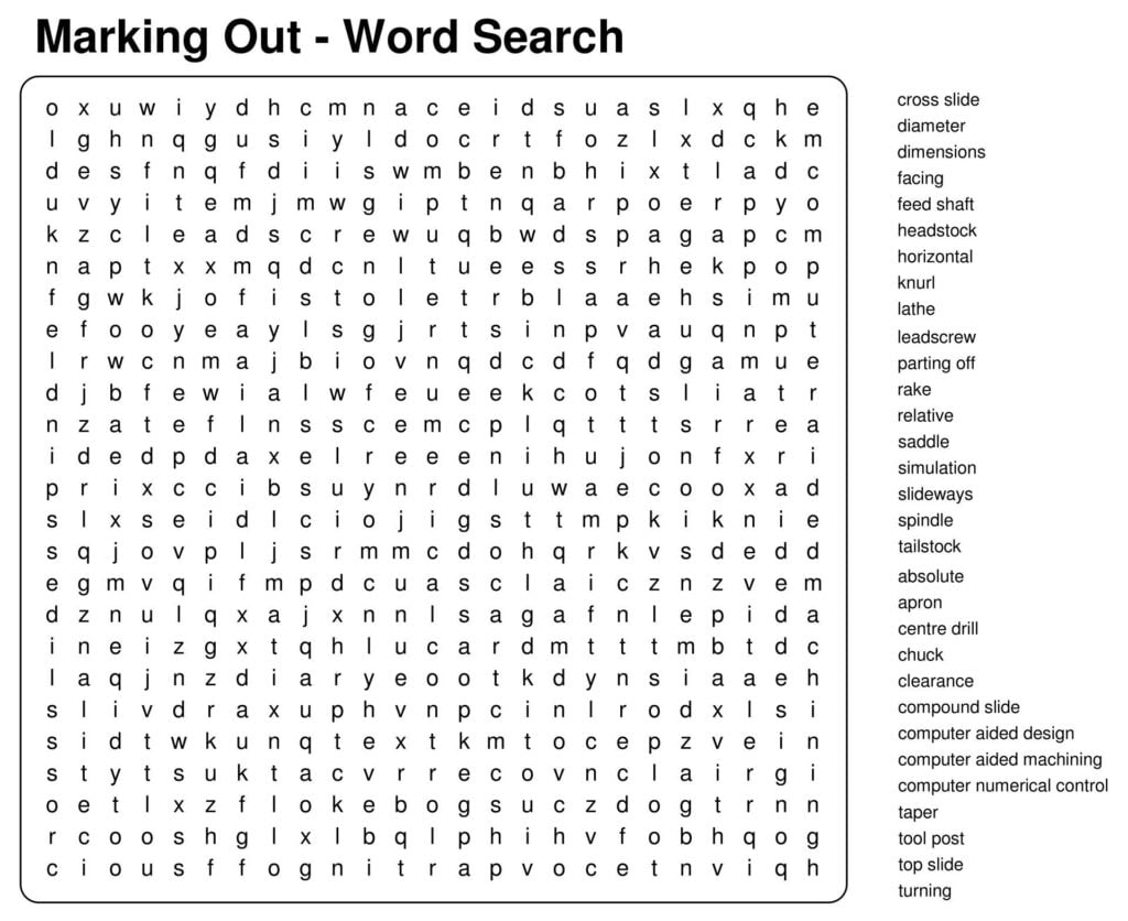 100 Word Printable Word Search