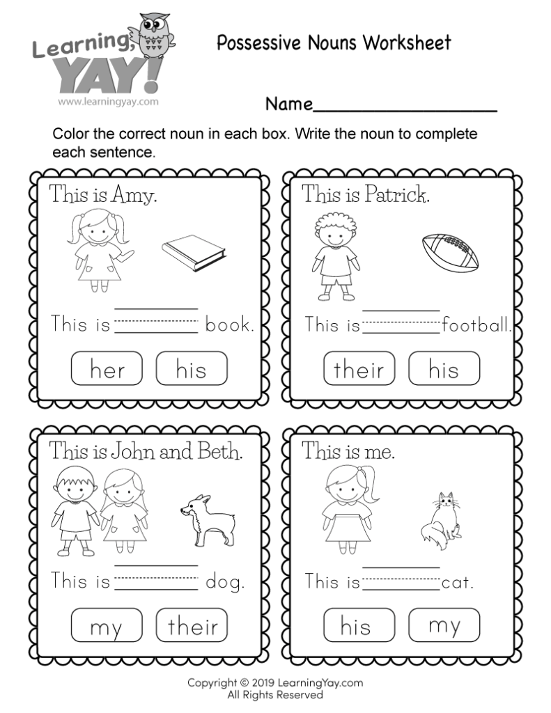 Free Printable First Grade Writing Worksheets