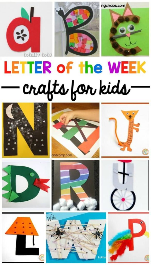 Alphabet Letter Crafts For Preschoolers