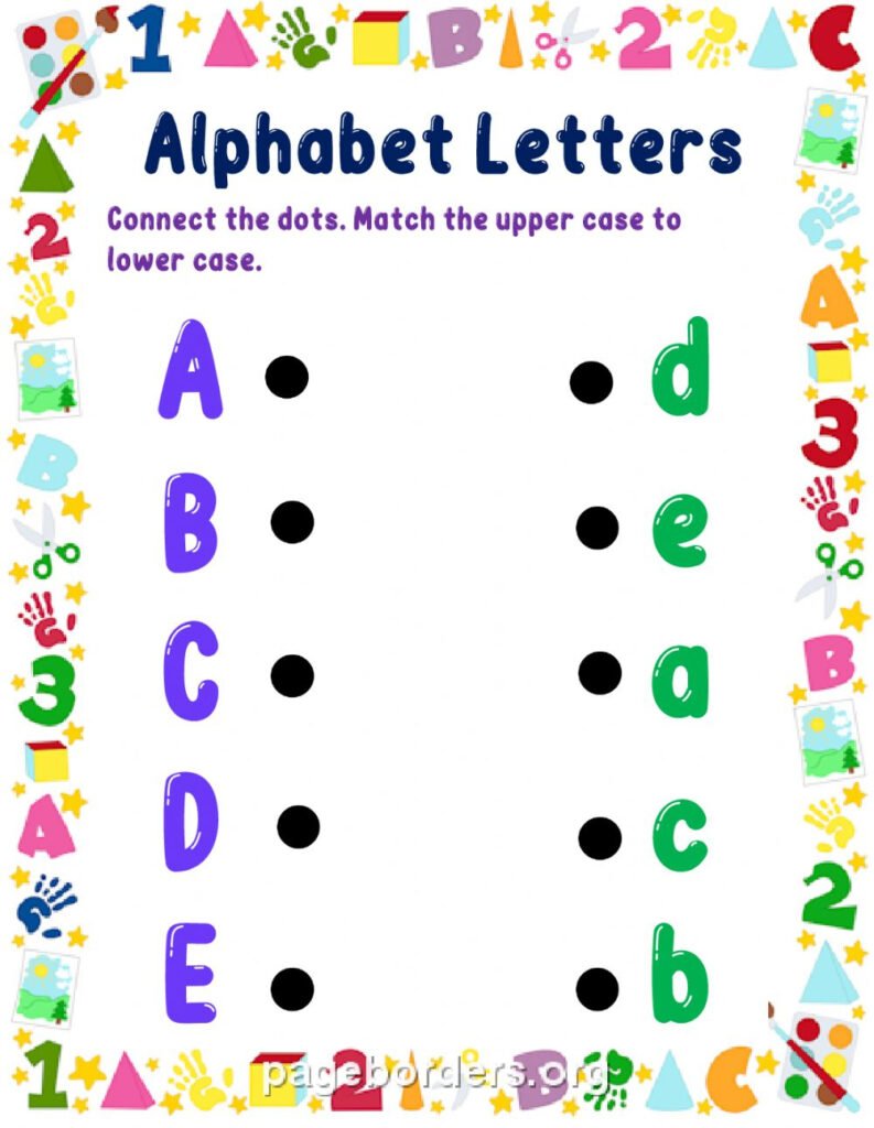 Alphabet Letters With Pictures Worksheets