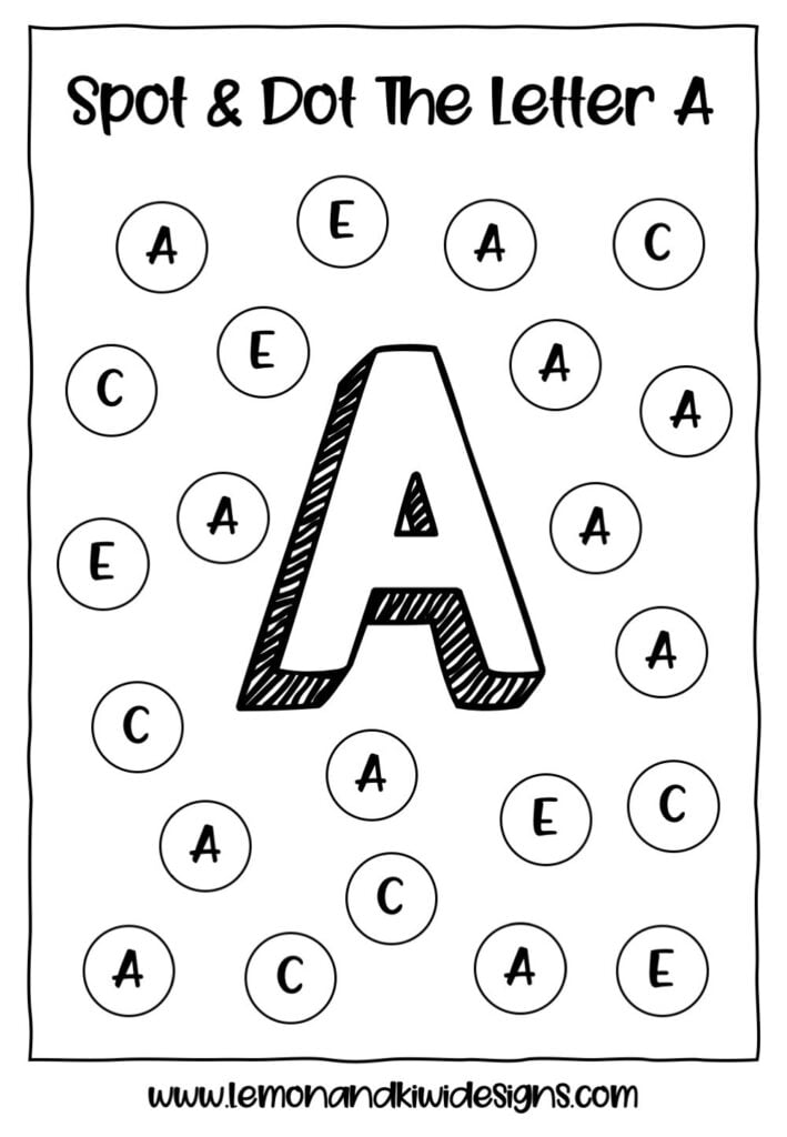 Do A Dot Alphabet Printables