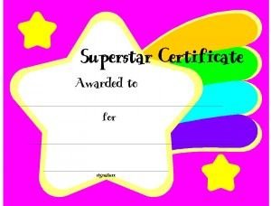 Certificate Template For Kids Free Printable Certificate Templa Free Printable Certificates Free Printable Certificate Templates Perfect Attendance Certificate