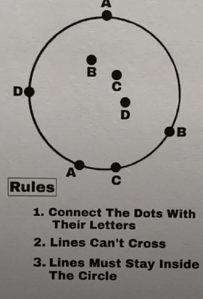 Connect The Dots With Their Letters Lines Can t Cross Lines Must Stay Inside The Circle Brainly in