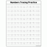 1 To 100 Tracing Worksheet