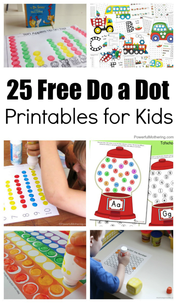 Do A Dot Printables For Kids To Play And Learn With 25 Free Templalates 