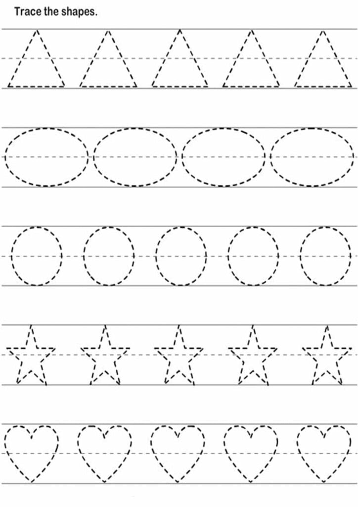 Tracing Worksheets For 2 Year Olds Pdf