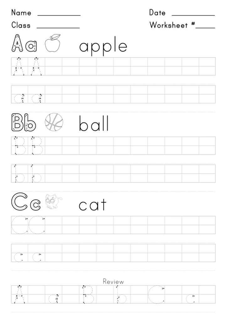 Handwriting Worksheets For 4 Year Olds