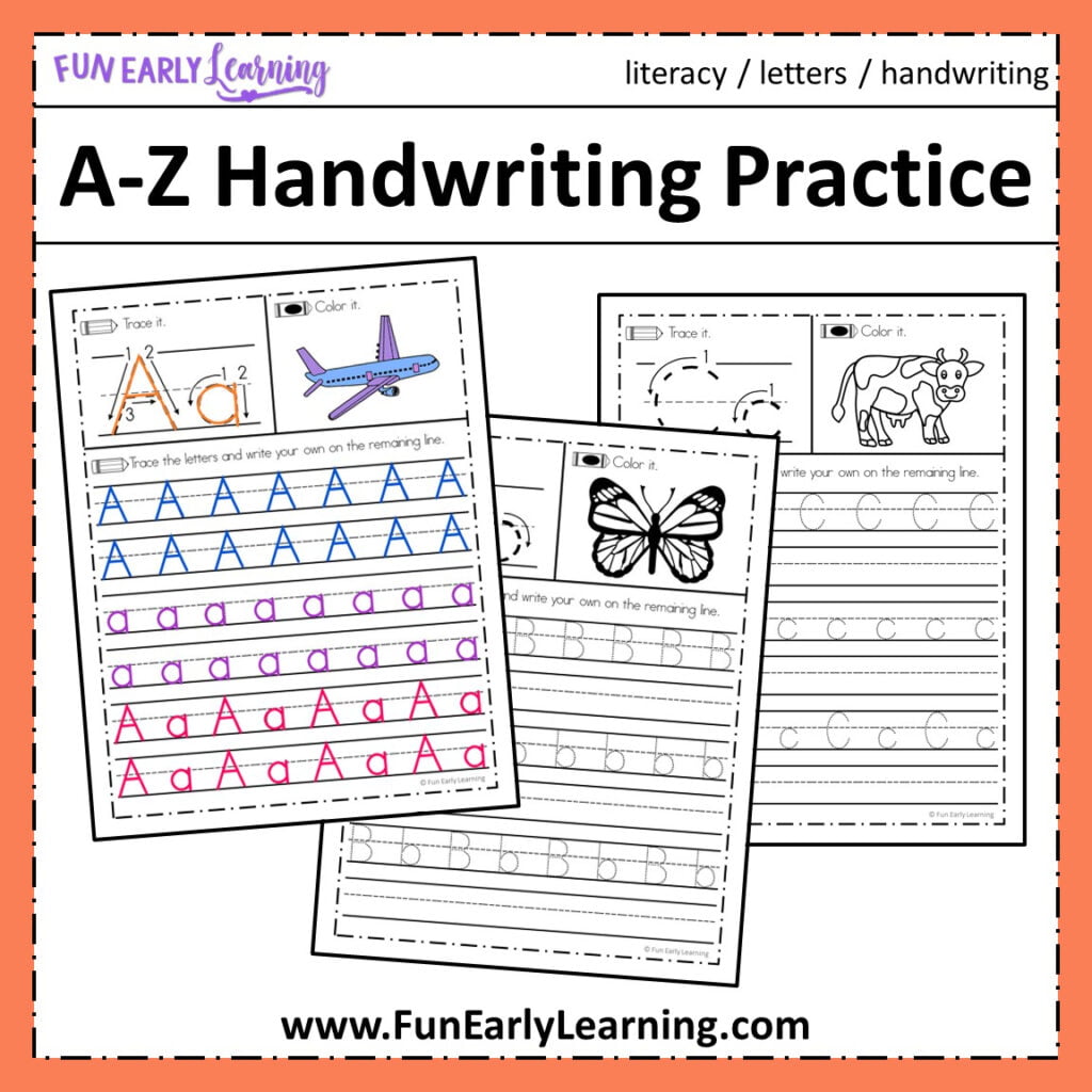 Free Handwriting Worksheets For Kindergarten