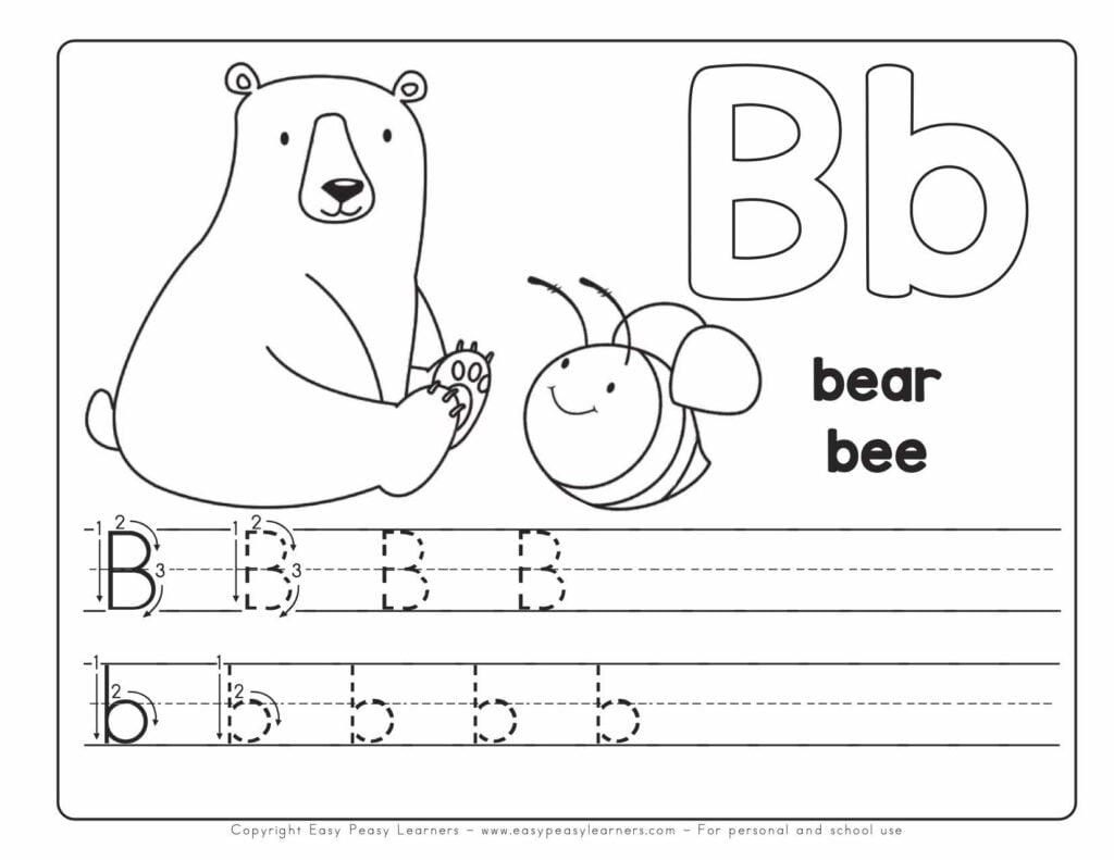 Alphabet Free Printable Kindergarten Worksheets