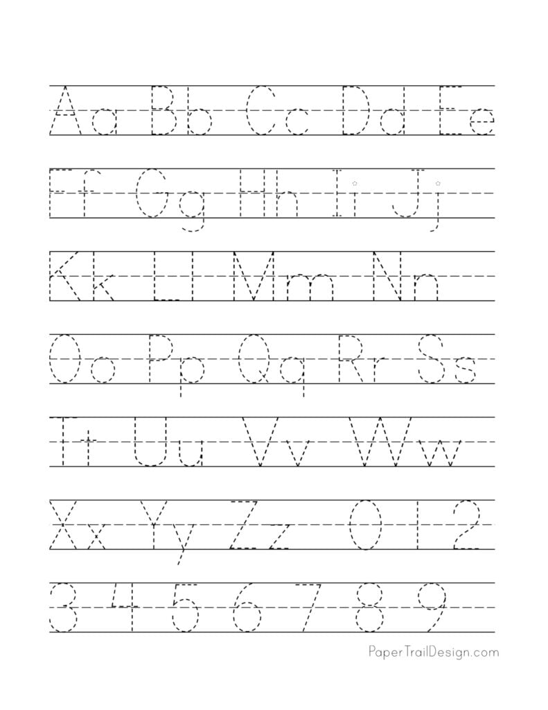 Learn To Write Letters Printable