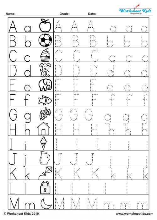 Abc Uppercase And Lowercase Worksheets