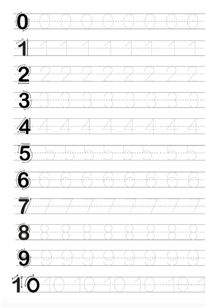 Free Printable Traceable Letters And Numbers