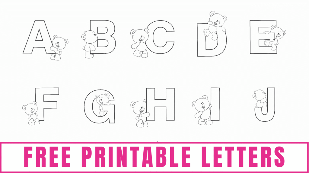 Large Print Printable Alphabet Letters For Crafts