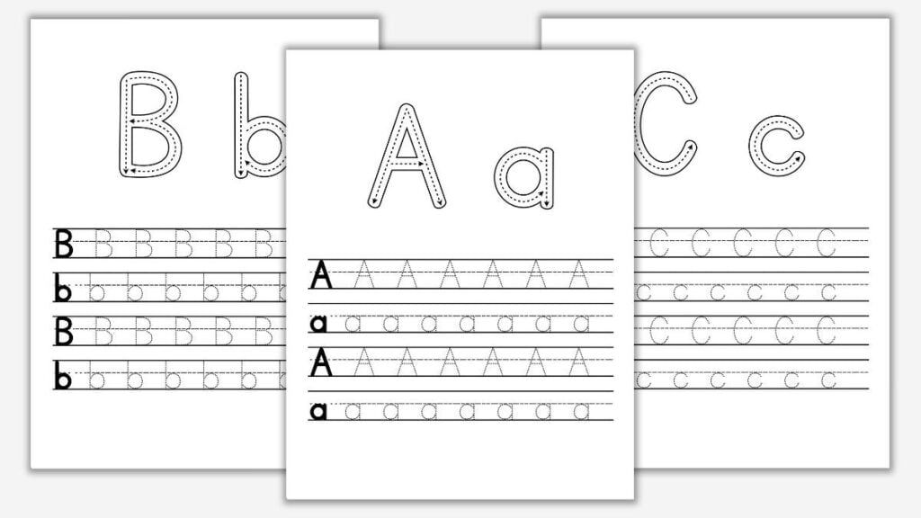 A To Z Alphabet Tracing Worksheets Pdf