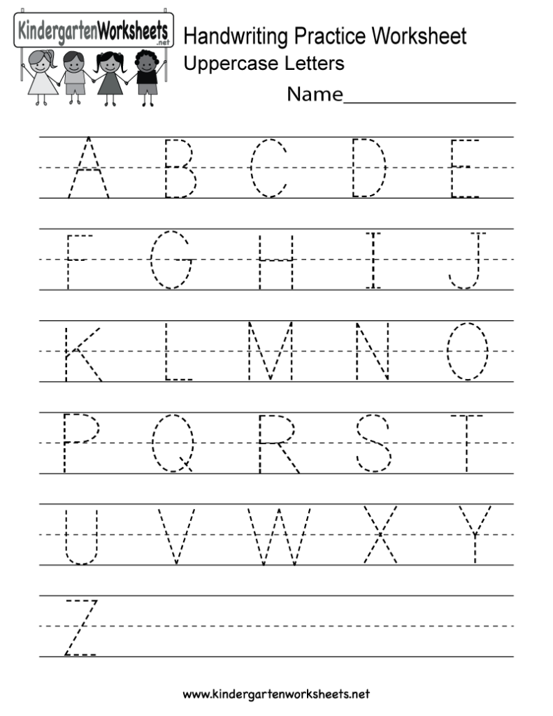 Free Handwriting Worksheets For Kindergarten