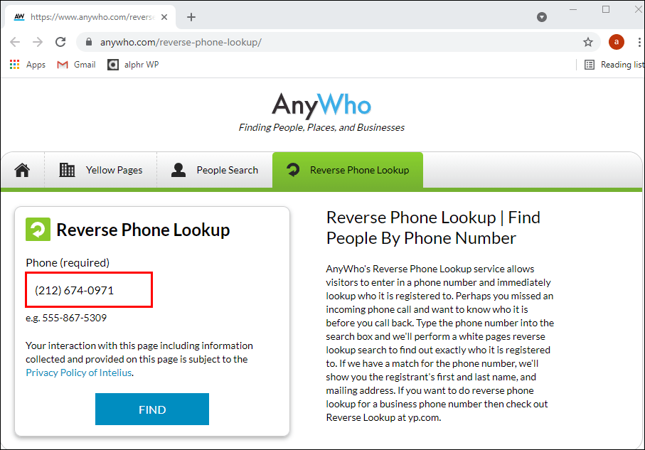 How To Find An Address From A Phone Number