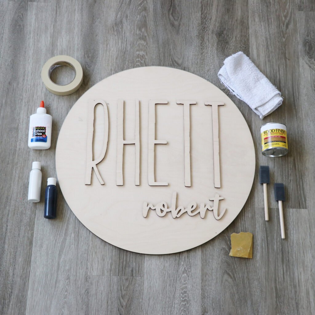 How To Make A DIY Round Wood Name Sign CraftCuts