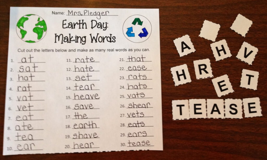 Making Words Word Work TheHappyTeacher