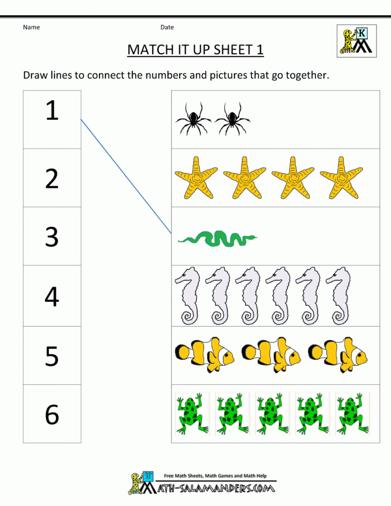 Free Online Printable Kindergarten Worksheets