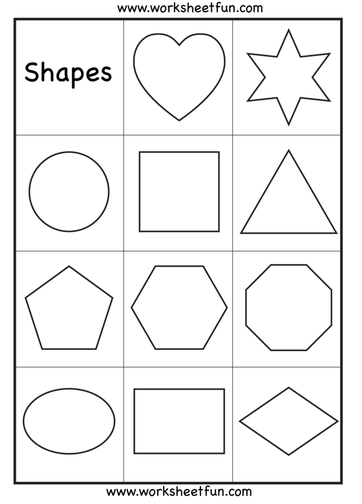 Free Printable Shapes For Preschoolers