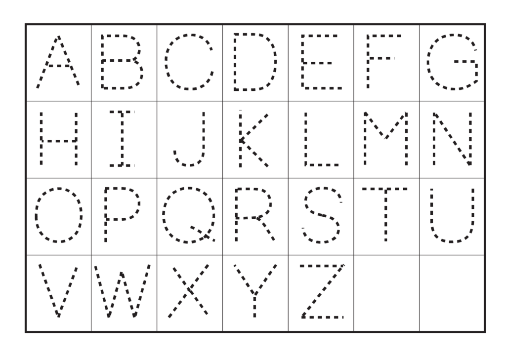 Alphabet Tracing Worksheets For 3 Year Olds