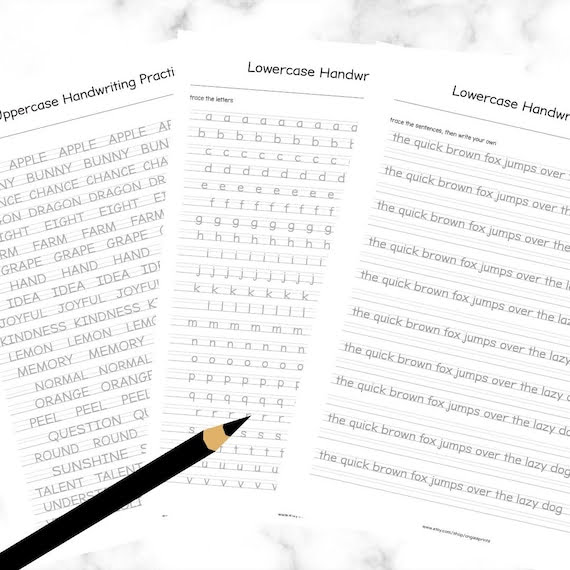 Print Handwriting Worksheets For Adults