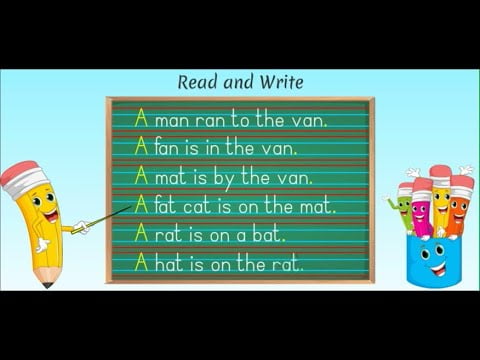 Read And Write Sentences Using 3 Letter Phonic Words Pre Primary YouTube