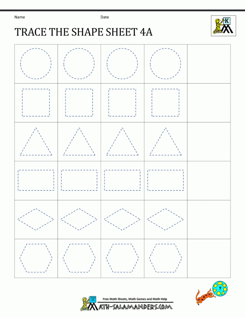 Tracing Paper For Kindergarten Pdf