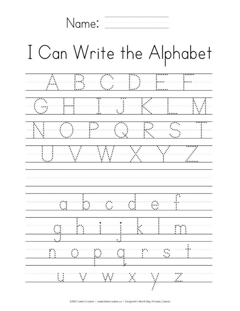 Alphabet Tracing With Arrows Pdf