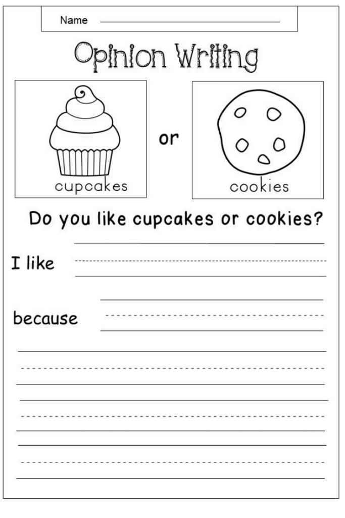 Free Printable First Grade Writing Worksheets