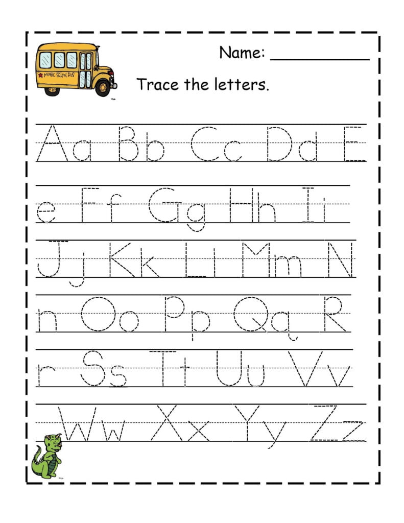 Learn To Write Letters Printable