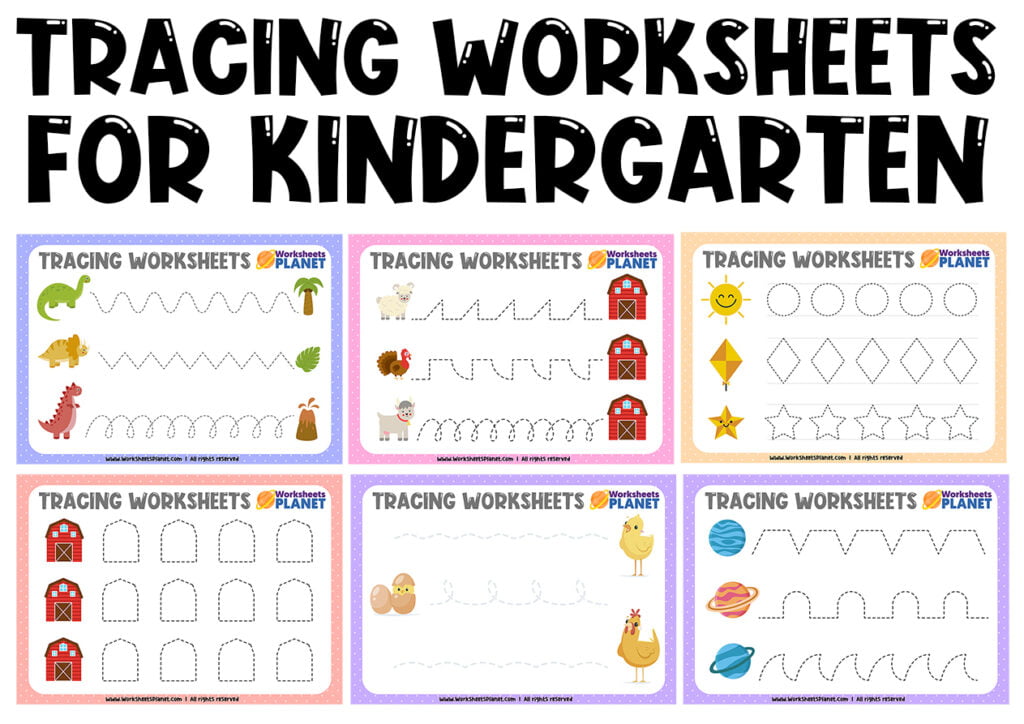 Tracing Activities For Kindergarten Ready To Print