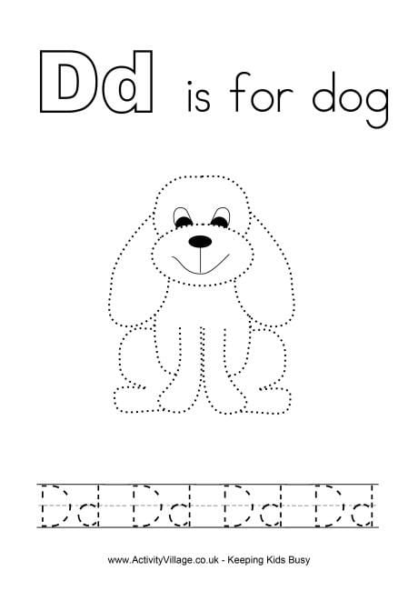 Tracing Alphabet D Alphabet Preschool 3 Year Old Preschool Preschool Worksheets