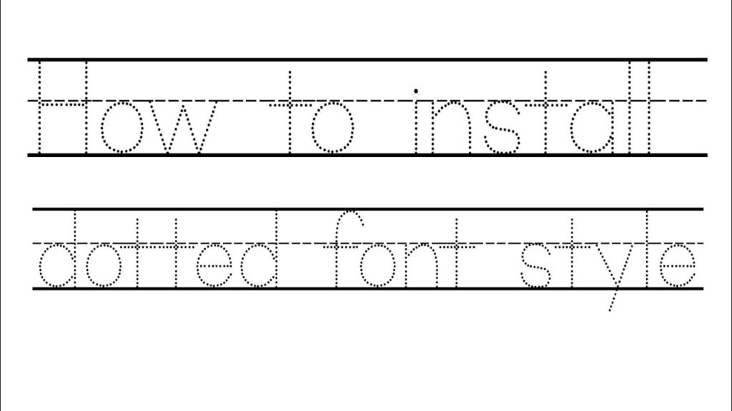 Tracing Font For Google Docs