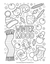 Winter Coloring Pages Printable Pdf